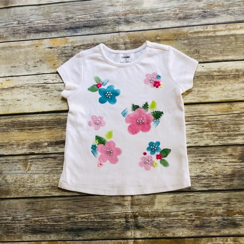 32. Vintage Gymboree white t shirt! Size 5